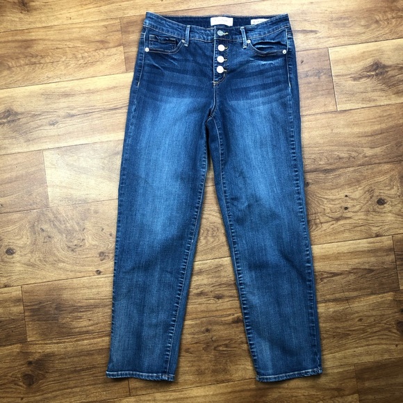 Jessica Simpson Mid Rise Straight Ankle Jeans Pants - Picture 1 of 8